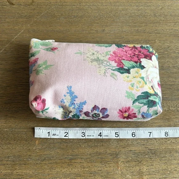 Vintage Women’s Canvas Cosmetic Bags Set of 3. Claire Floral Print. Waterproof. - Picture 6 of 13